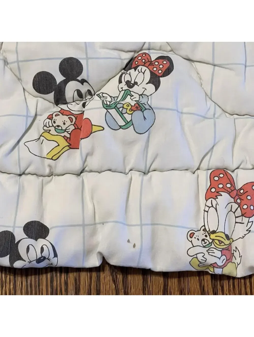 VTG Dundee DISNEY Baby Mickey Minnie Pluto Daisy Donald Duck Baby Comforter USA